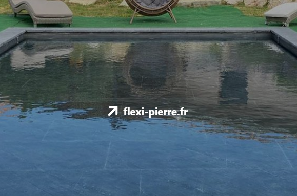 Feuille de pierre pour piscine