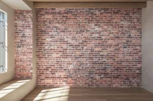 Mur de briques dans la chambre
