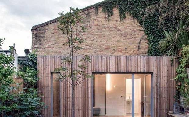 Extension bois cabane