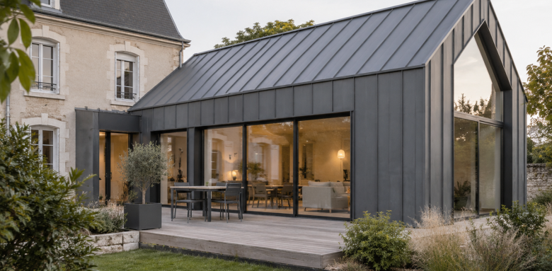 Extension maison zinc Cenon