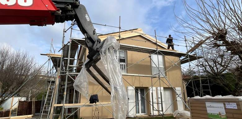 Rénovation d'une toiture voironnaise par sarking