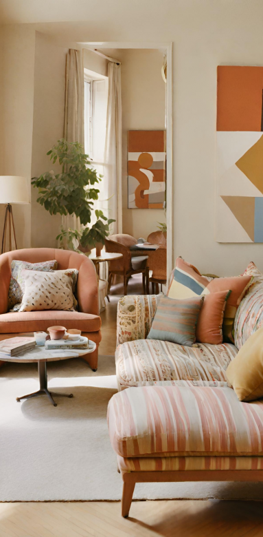 Aménagement d'une pièce de vie asymétrique dans le Golfe du Morbihan