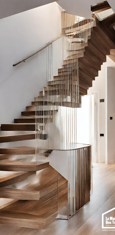 décoration escalier moderne à Vannes