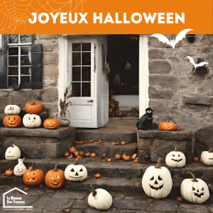 Décoration Halloween dans une maison bretonne