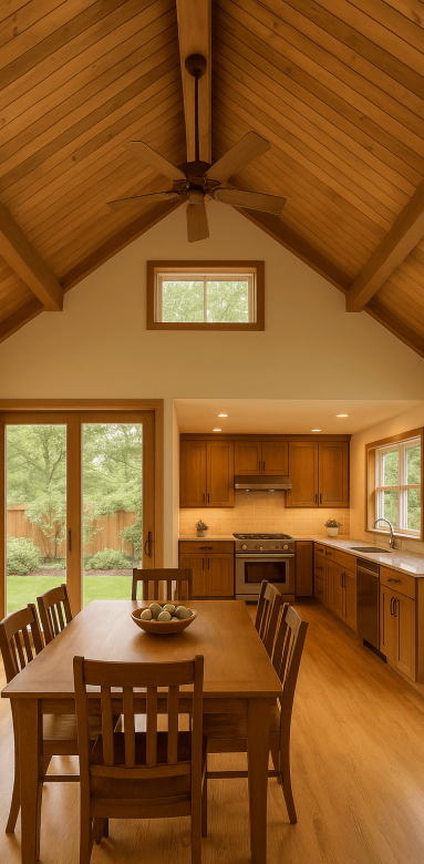 Plafond cathédrale dans une maison - Nantes 44