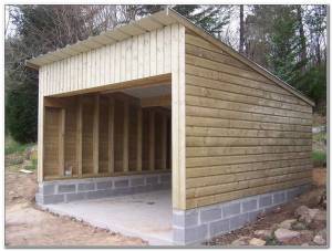 Garage en bois 