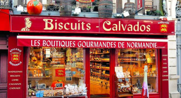 Devanture de magasin en Normandie
