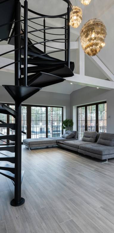 duplex ouvert pour gagner en espace et volumes