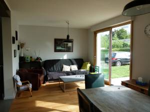 Rénovation de résidence secondaire dans le Finistère - le salon 