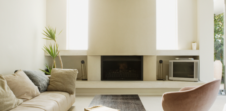 Cheminée moderne à Poissy