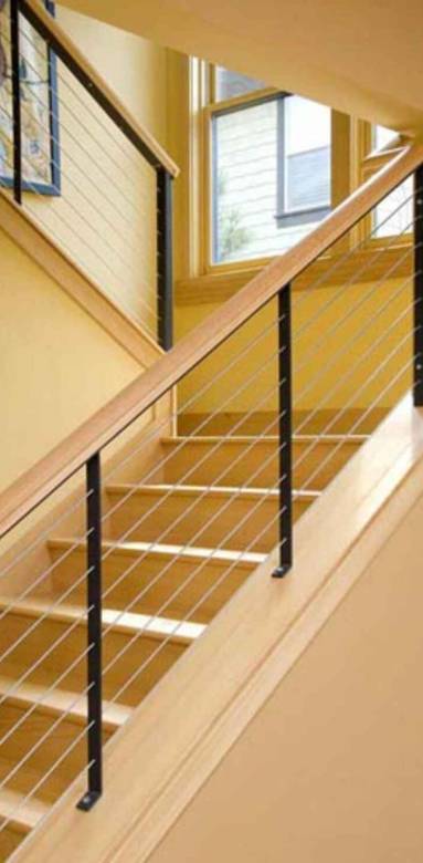 Bois, métal et câbles