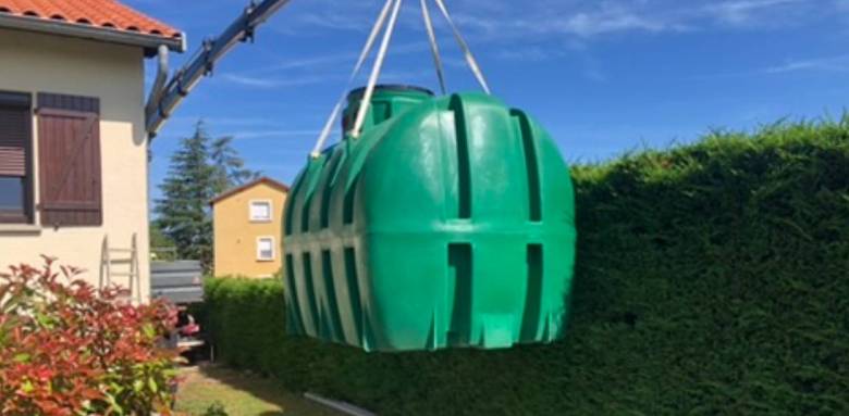 Installation d'une cuve d'eau de pluie enterrée à Francheville 69340