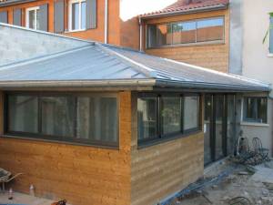 Toiture de véranda en zinc - Nantes 44