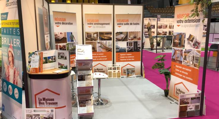 Stand La Maison Des Travaux au salon de la Franchise