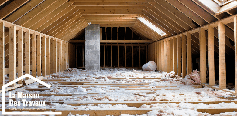 Isolant soufflé dans les combles