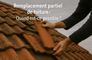 Remplacement partiel de toiture muret