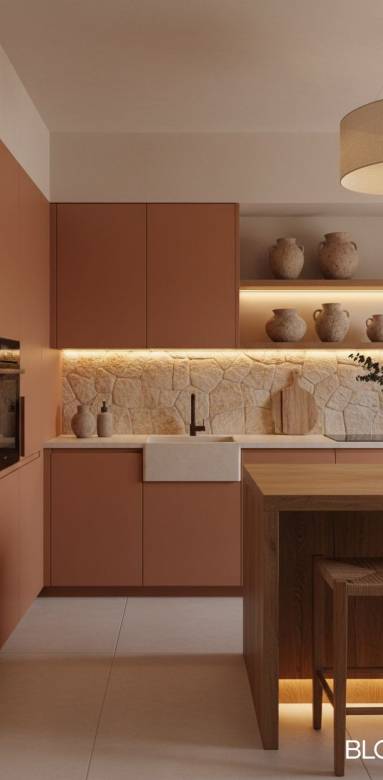 Cuisine Terracotta style Méditerranéenne moderne