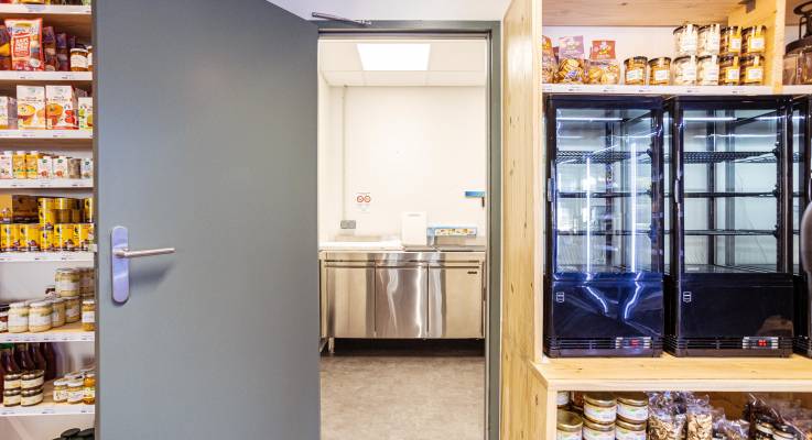 Zone de préparation et nettoyage