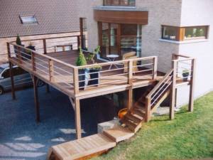 Terrasse sur pilotis Beaune