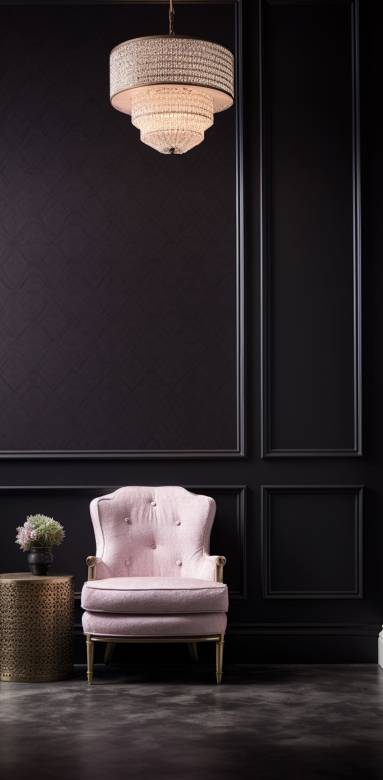  Décoration intérieure avec sol et murs noirs - Cholet 49