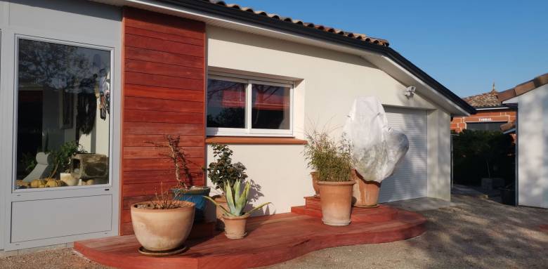 Construction d'une terrasse bois exotique - Montauban 82
