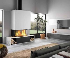 La cheminée, pièce maitresse de la maison.