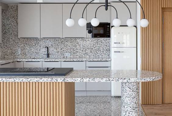 Table de travail en Terrazzo