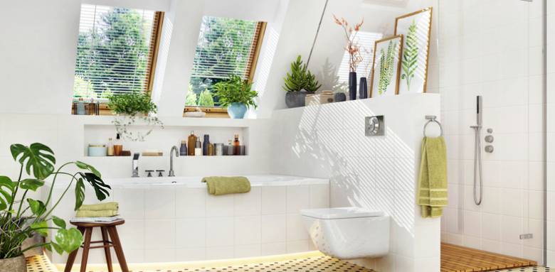 salle d'eau sous mansarde