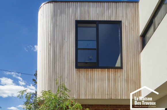 Extension et surélévation ITE et bardage bois