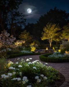 Jardin nocturne Noisy-le-Grand