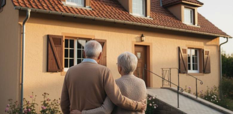 Illustration IA - Maison personnes agées