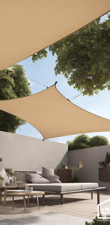 Protéger votre espace du soleil : voile d'ombrage