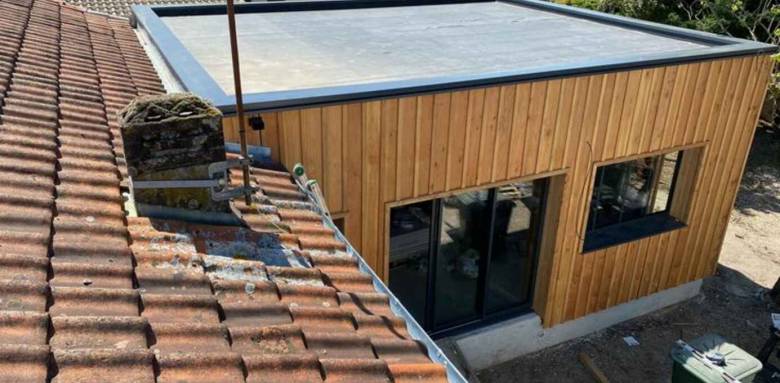 EPDM sur une extension bois