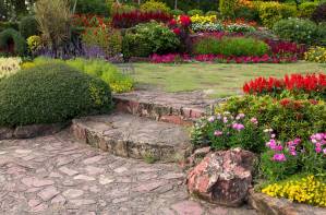 Aménagement de jardin fleuri ordonné - Bourg-en-Bresse 01