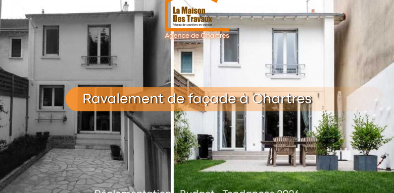 ravalement de façade maison la maison des travaux chartres