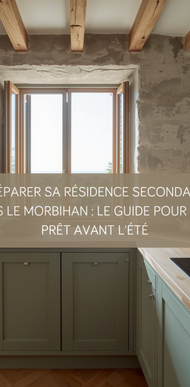 Rénovation de cuisine moderne et fonctionnelle dans une maison de vacances à Damgan, Morbihan