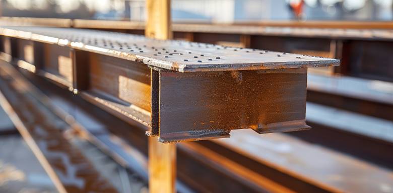 Une extension de maison en acier.