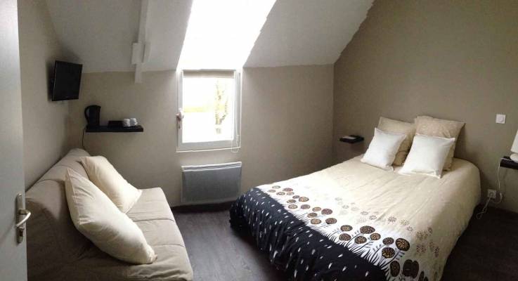 Chambres d'hôtel après travaux, Pontorson (50)