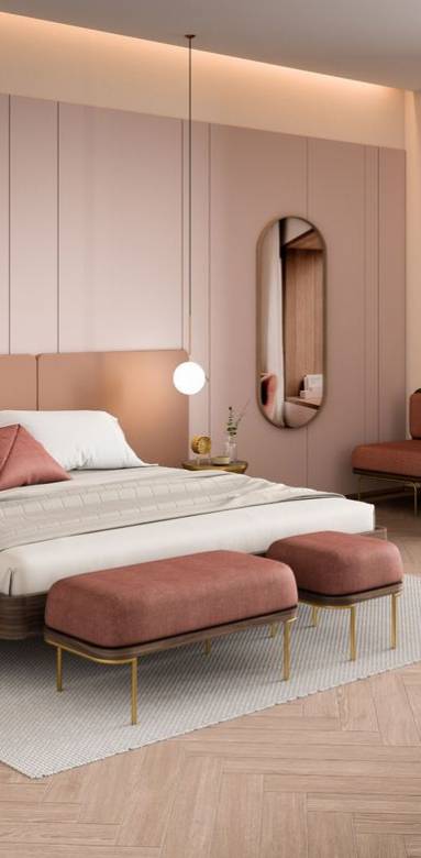 Chambre rose  pastel