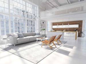 Loft avec lumière naturelle