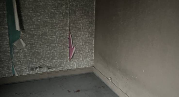 Chambre de l'appartement incendié