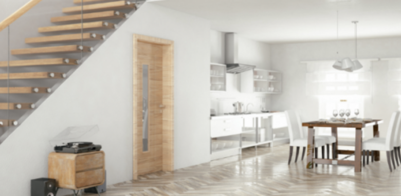 Très belle mezzanine au dessus de la cuisine