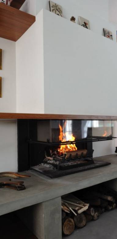Cheminée à foyer ouvert 