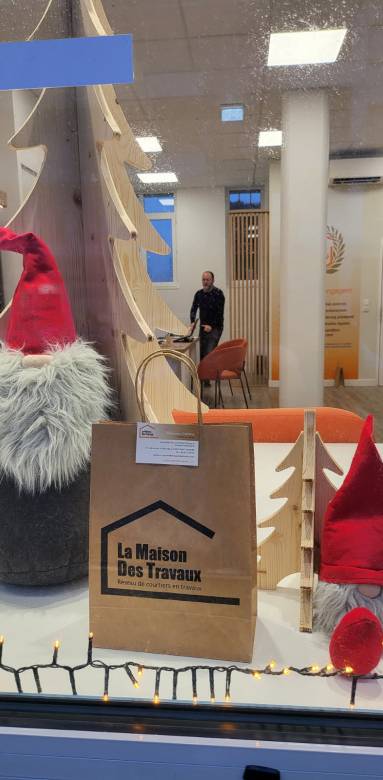 Vitrine en mode Noël