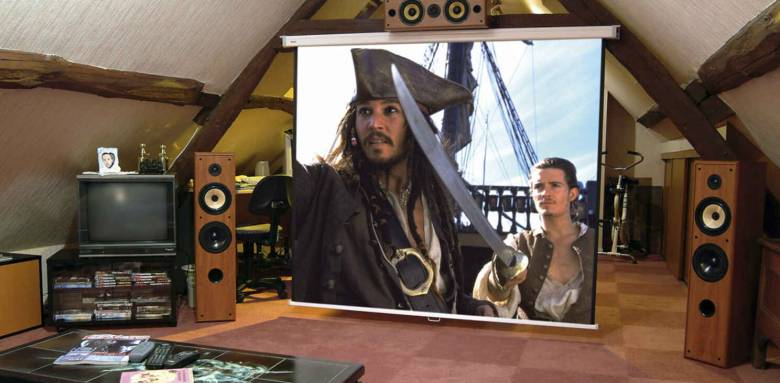 Combles aménagées en home cinéma