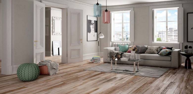 Chauffage au sol imitation parquet brut