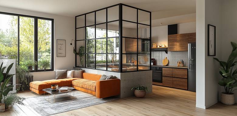 une verrière pour définir les espaces avec style