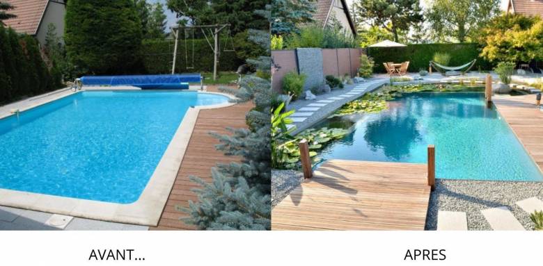 Rénovation et transformation piscine avant-après - Rochefort 17