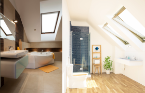 Salles de bain sous combles 