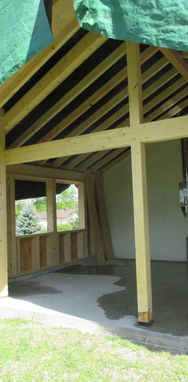 Travaux de construction d'une extension à ossature bois latérale - Montauban 82